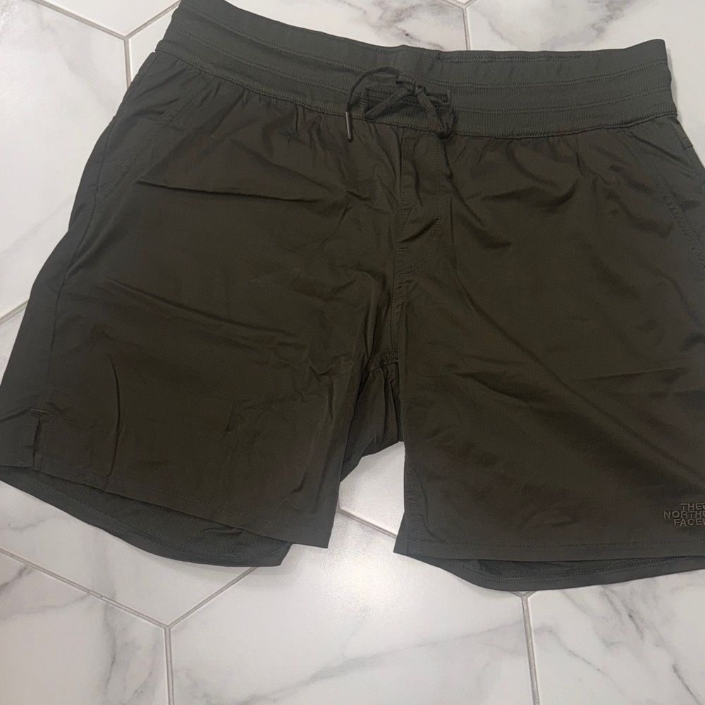 The North Face women Dark Green Athletic Shorts